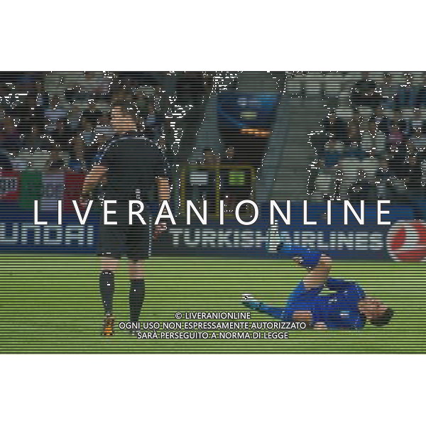 KRAKOW 18.06.2017 MECZ GRUPA C MISTRZOSTWA EUROPY U-21 W PILCE NOZNEJ 2017: DANIA - WLOCHY --- 2017 UEFA EUROPEAN U21 CHAMPIONSHIP MATCH: DENMARK - ITALY NZ LORENZO PELLEGRINI WOLCHY ITALY FOT LUKASZ KRAJEWSKI / FOKUSMEDIA. / NEWSPIX.PL --- Newspix.pl AG ALDO LIVERANI SAS *** Local Caption *** www.newspix.pl mail us: info@newspix.pl call us: 0048 022 23 22 222 --- Polish Picture Agency by Ringier Axel Springer Poland
