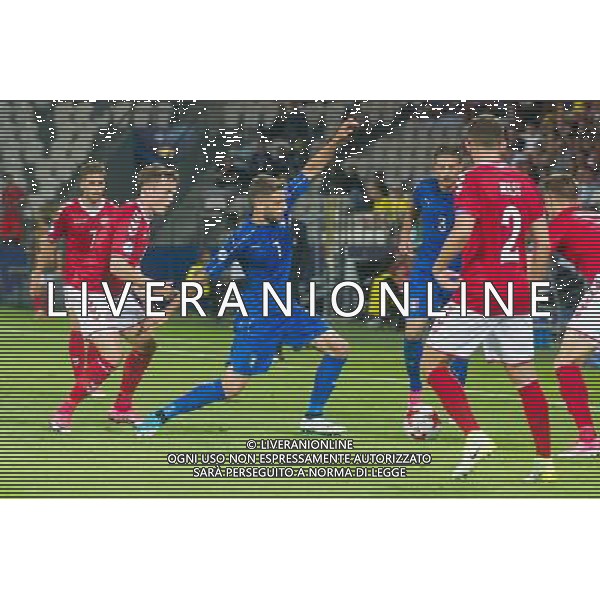 KRAKOW 18.06.2017 MECZ GRUPA C MISTRZOSTWA EUROPY U-21 W PILCE NOZNEJ 2017: DANIA - WLOCHY --- 2017 UEFA EUROPEAN U21 CHAMPIONSHIP MATCH: DENMARK - ITALY NZ DAMENICO BERARDI WOLCHY ITALY ANTONIO BARRECA WOLCHY ITALY FREDERIK HOLST DANIA DENMARK ANDREW HJULSAGER DANIA DENMARK FOT LUKASZ KRAJEWSKI / FOKUSMEDIA. / NEWSPIX.PL --- Newspix.pl AG ALDO LIVERANI SAS *** Local Caption *** www.newspix.pl mail us: info@newspix.pl call us: 0048 022 23 22 222 --- Polish Picture Agency by Ringier Axel Springer Poland