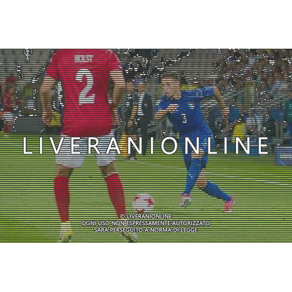 KRAKOW 18.06.2017 MECZ GRUPA C MISTRZOSTWA EUROPY U-21 W PILCE NOZNEJ 2017: DANIA - WLOCHY --- 2017 UEFA EUROPEAN U21 CHAMPIONSHIP MATCH: DENMARK - ITALY NZ ANTONIO BARRECA WOLCHY ITALY FOT LUKASZ KRAJEWSKI / FOKUSMEDIA. / NEWSPIX.PL --- Newspix.pl AG ALDO LIVERANI SAS *** Local Caption *** www.newspix.pl mail us: info@newspix.pl call us: 0048 022 23 22 222 --- Polish Picture Agency by Ringier Axel Springer Poland