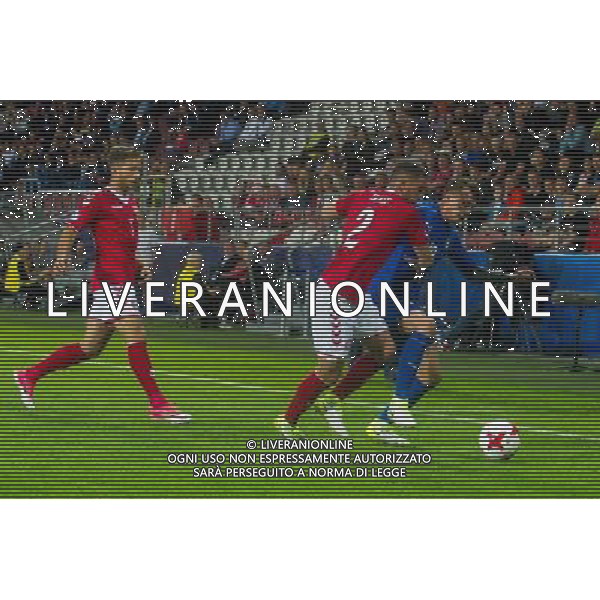 KRAKOW 18.06.2017 MECZ GRUPA C MISTRZOSTWA EUROPY U-21 W PILCE NOZNEJ 2017: DANIA - WLOCHY --- 2017 UEFA EUROPEAN U21 CHAMPIONSHIP MATCH: DENMARK - ITALY NZ FEDERICO BERNARDESCHI WOLCHY ITALY ANDREW HJULSAGER DANIA DENMARK FREDERIK HOLST DANIA DENMARK FOT LUKASZ KRAJEWSKI / FOKUSMEDIA. / NEWSPIX.PL --- Newspix.pl AG ALDO LIVERANI SAS *** Local Caption *** www.newspix.pl mail us: info@newspix.pl call us: 0048 022 23 22 222 --- Polish Picture Agency by Ringier Axel Springer Poland