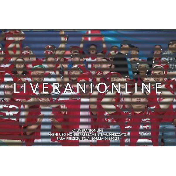 KRAKOW 18.06.2017 MECZ GRUPA C MISTRZOSTWA EUROPY U-21 W PILCE NOZNEJ 2017: DANIA - WLOCHY --- 2017 UEFA EUROPEAN U21 CHAMPIONSHIP MATCH: DENMARK - ITALY NZ KIBICE DANIA FOT LUKASZ KRAJEWSKI / FOKUSMEDIA. / NEWSPIX.PL --- Newspix.pl AG ALDO LIVERANI SAS *** Local Caption *** www.newspix.pl mail us: info@newspix.pl call us: 0048 022 23 22 222 --- Polish Picture Agency by Ringier Axel Springer Poland