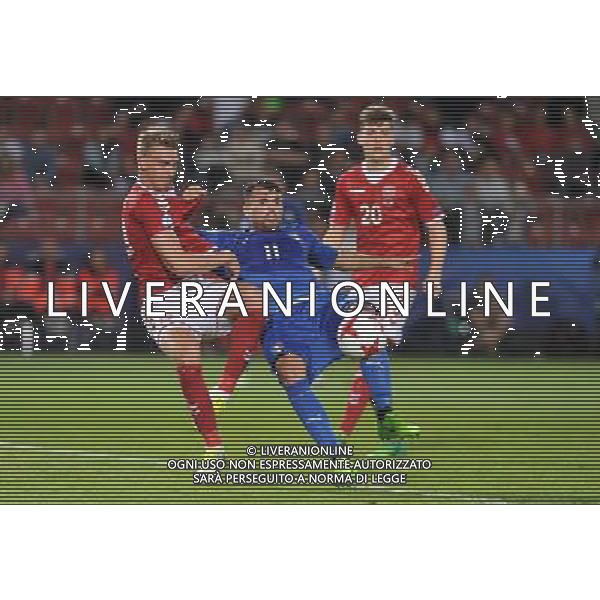 2017.06.18 Krakow Pilka Nozna Mistrzostwa Europy U21 Dania - Wlochy N/z Andrea Petagna gol, radosc, bramka na 0-2 Foto Rafal Rusek / PressFocus 2017.06.18 Krakow Football UEFA Under21 Championship Poland 2017 Denmark - Italy Andrea Petagna gol, radosc, bramka na 0-2 Credit: Rafal Rusek / PressFocus / NEWSPIX.PL --- Newspix.pl AG ALDO LIVERANI SAS *** Local Caption *** www.newspix.pl mail us: info@newspix.pl call us: 0048 022 23 22 222 --- Polish Picture Agency by Ringier Axel Springer Poland