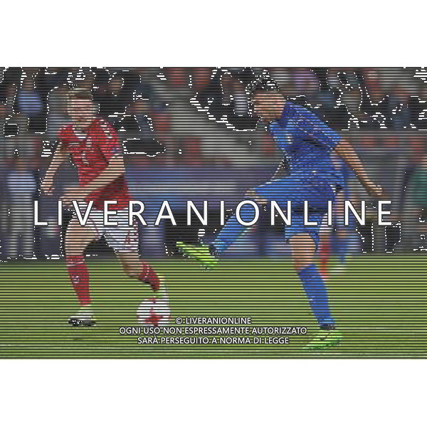 2017.06.18 Krakow Pilka Nozna Mistrzostwa Europy U21 Dania - Wlochy N/z Patrick Banggaard, Andrea Petagna Foto Rafal Rusek / PressFocus 2017.06.18 Krakow Football UEFA Under21 Championship Poland 2017 Denmark - Italy Patrick Banggaard, Andrea Petagna Credit: Rafal Rusek / PressFocus / NEWSPIX.PL --- Newspix.pl AG ALDO LIVERANI SAS *** Local Caption *** www.newspix.pl mail us: info@newspix.pl call us: 0048 022 23 22 222 --- Polish Picture Agency by Ringier Axel Springer Poland