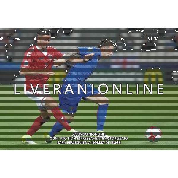 2017.06.18 Krakow Pilka Nozna Mistrzostwa Europy U21 Dania - Wlochy N/z Frederik Holst, Federico Chiesa Foto Rafal Rusek / PressFocus 2017.06.18 Krakow Football UEFA Under21 Championship Poland 2017 Denmark - Italy Frederik Holst, Federico Chiesa Credit: Rafal Rusek / PressFocus / NEWSPIX.PL --- Newspix.pl AG ALDO LIVERANI SAS *** Local Caption *** www.newspix.pl mail us: info@newspix.pl call us: 0048 022 23 22 222 --- Polish Picture Agency by Ringier Axel Springer Poland