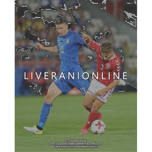 2017.06.18 Krakow Pilka Nozna Mistrzostwa Europy U21 Dania - Wlochy N/z Daniele Rugani, Andrew Hjulsager Foto Rafal Rusek / PressFocus 2017.06.18 Krakow Football UEFA Under21 Championship Poland 2017 Denmark - Italy Daniele Rugani, Andrew Hjulsager Credit: Rafal Rusek / PressFocus / NEWSPIX.PL --- Newspix.pl AG ALDO LIVERANI SAS *** Local Caption *** www.newspix.pl mail us: info@newspix.pl call us: 0048 022 23 22 222 --- Polish Picture Agency by Ringier Axel Springer Poland