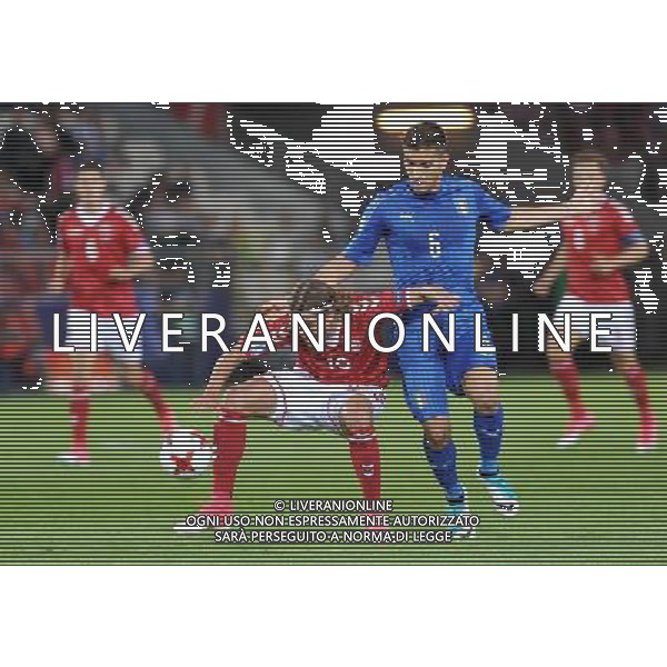 2017.06.18 Krakow Pilka Nozna Mistrzostwa Europy U21 Dania - Wlochy N/z Lucas Andersen, Lorenzo Pellegrini Foto Rafal Rusek / PressFocus 2017.06.18 Krakow Football UEFA Under21 Championship Poland 2017 Denmark - Italy Lucas Andersen, Lorenzo Pellegrini Credit: Rafal Rusek / PressFocus / NEWSPIX.PL --- Newspix.pl AG ALDO LIVERANI SAS *** Local Caption *** www.newspix.pl mail us: info@newspix.pl call us: 0048 022 23 22 222 --- Polish Picture Agency by Ringier Axel Springer Poland