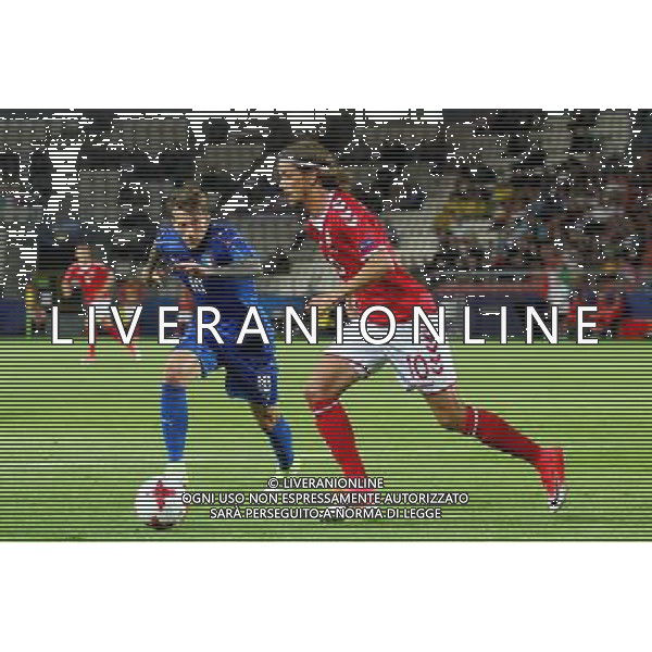 2017.06.18 Krakow , Polska Pilka nozna, Mistrzostwa Europy U-21 Dania - Wlochy N/z Federico Bernadrdeschi , Lucas Qvistorff Andersen Foto Krzysztof Porebski / PressFocus 2017.06.18 Krakow , Poland Football , UEFA UNDER 21 CHAMPIONSHIP POLAND 2017 Denmark - Italy Federico Bernadrdeschi , Lucas Qvistorff Andersen Credit: Krzysztof Porebski / PressFocus / NEWSPIX.PL --- Newspix.pl AG ALDO LIVERANI SAS *** Local Caption *** www.newspix.pl mail us: info@newspix.pl call us: 0048 022 23 22 222 --- Polish Picture Agency by Ringier Axel Springer Poland