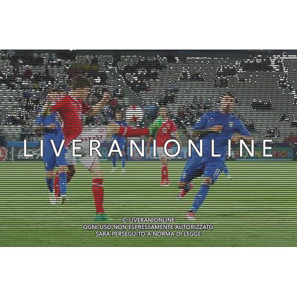 2017.06.18 Krakow , Polska Pilka nozna, Mistrzostwa Europy U-21 Dania - Wlochy N/z Jacob Rasmussen , Andrea Petagna Foto Krzysztof Porebski / PressFocus 2017.06.18 Krakow , Poland Football , UEFA UNDER 21 CHAMPIONSHIP POLAND 2017 Denmark - Italy Jacob Rasmussen , Andrea Petagna Credit: Krzysztof Porebski / PressFocus / NEWSPIX.PL --- Newspix.pl AG ALDO LIVERANI SAS *** Local Caption *** www.newspix.pl mail us: info@newspix.pl call us: 0048 022 23 22 222 --- Polish Picture Agency by Ringier Axel Springer Poland