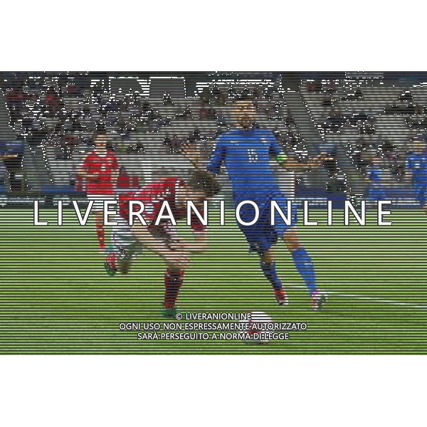 2017.06.18 Krakow , Polska Pilka nozna, Mistrzostwa Europy U-21 Dania - Wlochy N/z Jacob Rasmussen , Marco Benassi Foto Krzysztof Porebski / PressFocus 2017.06.18 Krakow , Poland Football , UEFA UNDER 21 CHAMPIONSHIP POLAND 2017 Denmark - Italy Jacob Rasmussen , Marco Benassi Credit: Krzysztof Porebski / PressFocus / NEWSPIX.PL --- Newspix.pl AG ALDO LIVERANI SAS