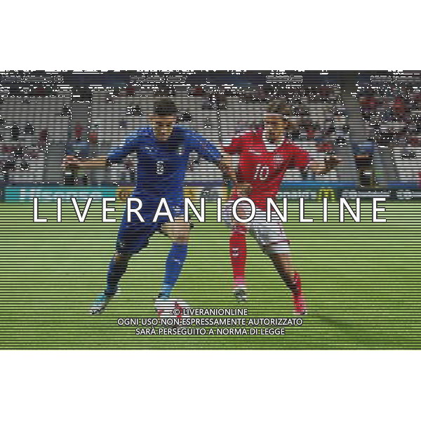 2017.06.18 Krakow , Polska Pilka nozna, Mistrzostwa Europy U-21 Dania - Wlochy N/z Lorenzo Pellegrini , Lucas Qvistorff Andersen Foto Krzysztof Porebski / PressFocus 2017.06.18 Krakow , Poland Football , UEFA UNDER 21 CHAMPIONSHIP POLAND 2017 Denmark - Italy Lorenzo Pellegrini , Lucas Qvistorff Andersen Credit: Krzysztof Porebski / PressFocus / NEWSPIX.PL --- Newspix.pl AG ALDO LIVERANI SAS *** Local Caption *** www.newspix.pl mail us: info@newspix.pl call us: 0048 022 23 22 222 --- Polish Picture Agency by Ringier Axel Springer Poland