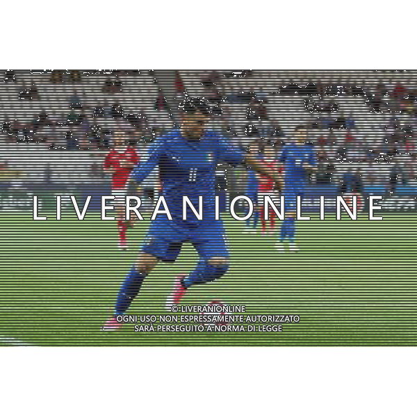 2017.06.18 Krakow , Polska Pilka nozna, Mistrzostwa Europy U-21 Dania - Wlochy N/z Andrea Petagna Foto Krzysztof Porebski / PressFocus 2017.06.18 Krakow , Poland Football , UEFA UNDER 21 CHAMPIONSHIP POLAND 2017 Denmark - Italy Andrea Petagna Credit: Krzysztof Porebski / PressFocus / NEWSPIX.PL --- Newspix.pl AG ALDO LIVERANI SAS *** Local Caption *** www.newspix.pl mail us: info@newspix.pl call us: 0048 022 23 22 222 --- Polish Picture Agency by Ringier Axel Springer Poland