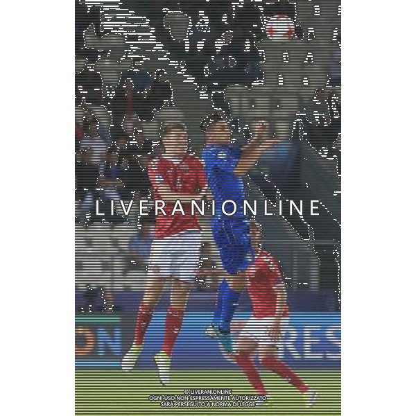 KRAKOW , 18.06.2017 EUROPEAN UNDER-21 CHAMPIONSHIP 2017 GAME DENMARK - ITALY MISTRZOSTWA EUROPY U-21 UEFA W PILCE NOZNEJ MECZ DANIA - WLOCHY N/Z. PATRICK BANGGAARD (DEN), LORENZO PELLEGRINI (ITA) FOTO: TOMASZ MARKOWSKI / NEWSPIX.PL --- Newspix.pl AG ALDO LIVERANI SAS *** Local Caption *** www.newspix.pl mail us: info@newspix.pl call us: 0048 022 23 22 222 --- Polish Picture Agency by Ringier Axel Springer Poland