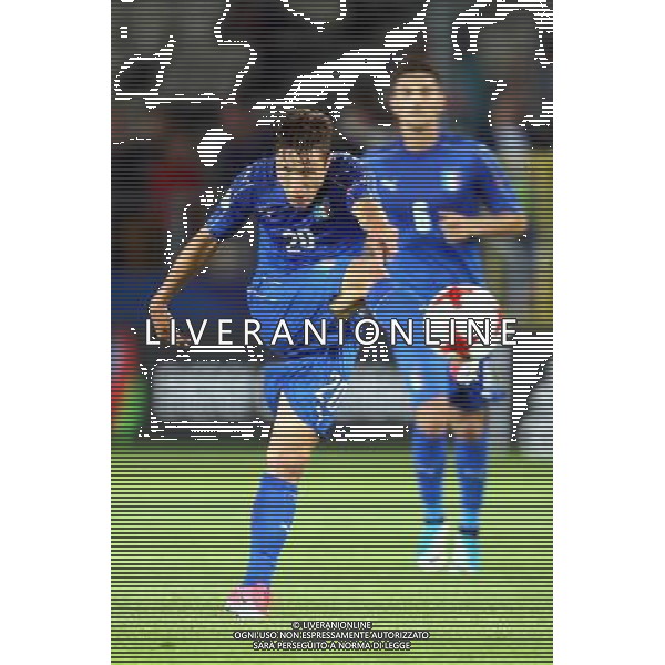 Krakow , Stadion im Jozefa Pilsudskiego 18.06.2017 Sport , Pilka nozna Reprezentacja , Kadra , U-21, Mistrzostwa Europy U21 2017 Grupa C Dania U21 - Wlochy U21 NZ Federico Chiesa ( ITA ) FOT Michal Nowak / Newspix.pl Krakow , Jozef Pilsudski\'s Stadium 18.06.2017 Sport , Football National Teams , UEFA Under-21 European Championship Poland 2017 , Group C Denmark U-21 - Italy U-21 photo by Michal Nowak / Newspix.pl --- Newspix.pl AG ALDO LIVERANI SAS *** Local Caption *** www.newspix.pl mail us: info@newspix.pl call us: 0048 022 23 22 222 --- Polish Picture Agency by Ringier Axel Springer Poland