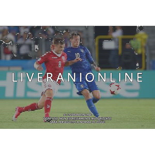 Krakow , Stadion im Jozefa Pilsudskiego 18.06.2017 Sport , Pilka nozna Reprezentacja , Kadra , U-21, Mistrzostwa Europy U21 2017 Grupa C Dania U21 - Wlochy U21 NZ Lasse Vigen Christensen ( DEN ) Federico Bernardeschi ( ITA ) FOT Michal Nowak / Newspix.pl Krakow , Jozef Pilsudski\'s Stadium 18.06.2017 Sport , Football National Teams , UEFA Under-21 European Championship Poland 2017 , Group C Denmark U-21 - Italy U-21 photo by Michal Nowak / Newspix.pl --- Newspix.pl AG ALDO LIVERANI SAS *** Local Caption *** www.newspix.pl mail us: info@newspix.pl call us: 0048 022 23 22 222 --- Polish Picture Agency by Ringier Axel Springer Poland