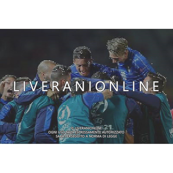 Krakow , Stadion im Jozefa Pilsudskiego 18.06.2017 Sport , Pilka nozna Reprezentacja , Kadra , U-21, Mistrzostwa Europy U21 2017 Grupa C Dania U21 - Wlochy U21 NZ Andrea Petagna ( ITA ) radosc bramka gol celebration 0-1 FOT Michal Nowak / Newspix.pl Krakow , Jozef Pilsudski\'s Stadium 18.06.2017 Sport , Football National Teams , UEFA Under-21 European Championship Poland 2017 , Group C Denmark U-21 - Italy U-21 photo by Michal Nowak / Newspix.pl --- Newspix.pl AG ALDO LIVERANI SAS *** Local Caption *** www.newspix.pl mail us: info@newspix.pl call us: 0048 022 23 22 222 --- Polish Picture Agency by Ringier Axel Springer Poland