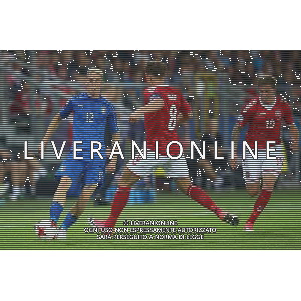 Krakow , Stadion im Jozefa Pilsudskiego 18.06.2017 Sport , Pilka nozna Reprezentacja , Kadra , U-21, Mistrzostwa Europy U21 2017 Grupa C Dania U21 - Wlochy U21 NZ Andrea Conti ( ITA ) Lasse Vigen Christensen ( DEN ) Frederik Borsting ( DEN ) FOT Michal Nowak / Newspix.pl Krakow , Jozef Pilsudski\'s Stadium 18.06.2017 Sport , Football National Teams , UEFA Under-21 European Championship Poland 2017 , Group C Denmark U-21 - Italy U-21 photo by Michal Nowak / Newspix.pl --- Newspix.pl AG ALDO LIVERANI SAS *** Local Caption *** www.newspix.pl mail us: info@newspix.pl call us: 0048 022 23 22 222 --- Polish Picture Agency by Ringier Axel Springer Poland