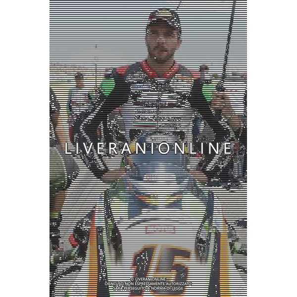 Misano - Gara 2 Campionato Mondiale Superbike 18/06/2017 nella foto: Alex De Angelis (Kawasaki Pedercini Racing) ©Claudio Zamagni/Agenzia Aldo Liverani Alex De Angelis (Kawasaki Pedercini Racing)during Race 2 Superbike World Championship Pirelli Riviera di Rimini Round at Misano World Circuit Marco Simoncelli June 18. 2017 in Misano Adriatico Photo credit by Claudio Zamagni/Aldo Liverani Photo Agency