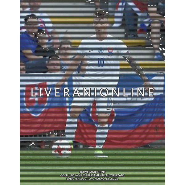 UEFA Campionato Europeo Under 21 Polonia 2017 Gruppo A Kielce (Polonia) - 19.06.2017 Slovacchia-Inghilterra Nella Foto:Albert Rusnak /Ph.Vitez-Ag. Aldo Liverani