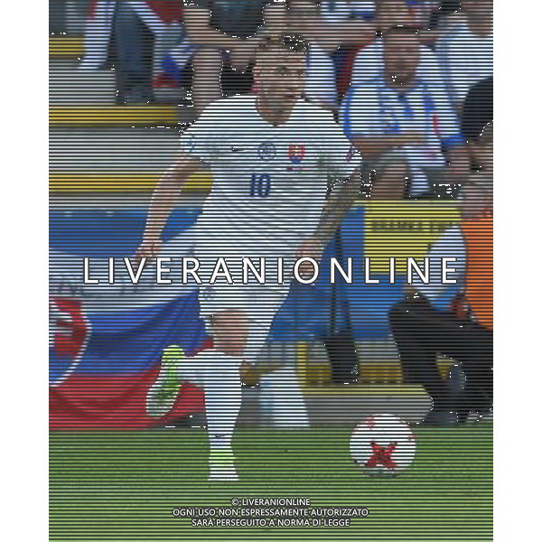 UEFA Campionato Europeo Under 21 Polonia 2017 Gruppo A Kielce (Polonia) - 19.06.2017 Slovacchia-Inghilterra Nella Foto:Albert Rusnak /Ph.Vitez-Ag. Aldo Liverani