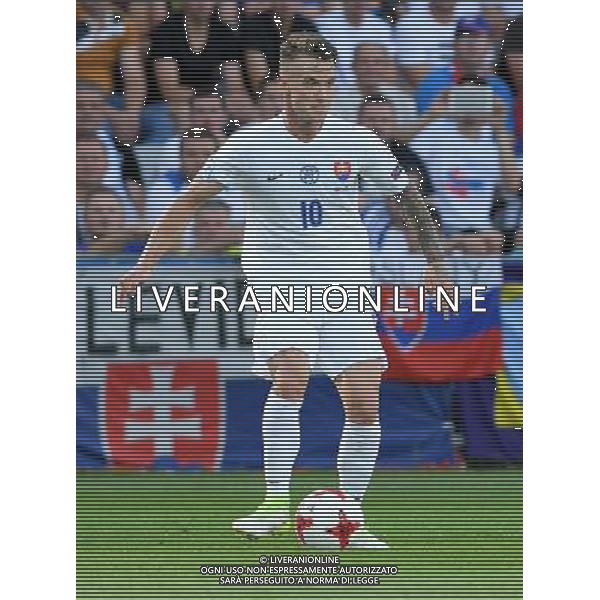 UEFA Campionato Europeo Under 21 Polonia 2017 Gruppo A Kielce (Polonia) - 19.06.2017 Slovacchia-Inghilterra Nella Foto:Albert Rusnak /Ph.Vitez-Ag. Aldo Liverani