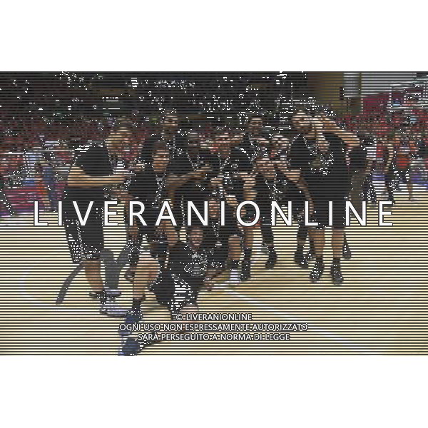 TRIESTE-VIRTUS SEGAFREDO BOLOGNA 19-06-2017 FINALE PLAY OFF PER LA CONQUISTA DELLA SERIE A 1 NELLA FOTO I GIOCATORI DELLA VIRTUS SEGAFREDO BOLOGNA ESULTANO PER LA PROMOZIONE IN SERIE A 1 FOTO OPTIMA-AG ALDO LIVERANI SASD