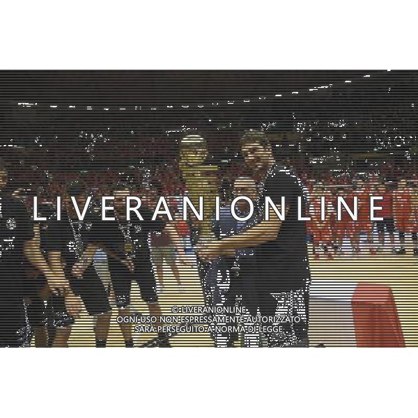 TRIESTE-VIRTUS SEGAFREDO BOLOGNA 19-06-2017 FINALE PLAY OFF PER LA CONQUISTA DELLA SERIE A 1 NELLA FOTO I GIOCATORI DELLA VIRTUS SEGAFREDO BOLOGNA ESULTANO PER LA PROMOZIONE IN SERIE A 1 FOTO OPTIMA-AG ALDO LIVERANI SAS