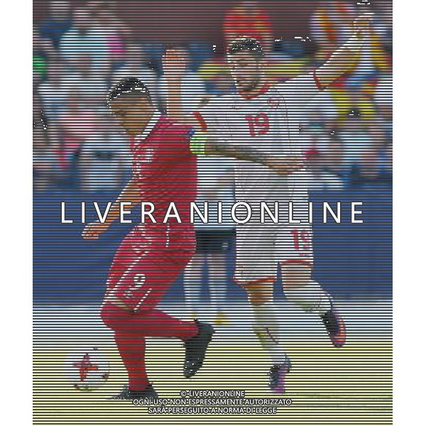 UEFA Campionato Europeo Under 21 Polonia 2017 Gruppo B Bydgoszcz (Polonia) - 20.06.2017 Serbia-Macedonia Nella Foto:uros djurdjevic - besir demiri /Ph.Vitez-Ag. Aldo Liverani