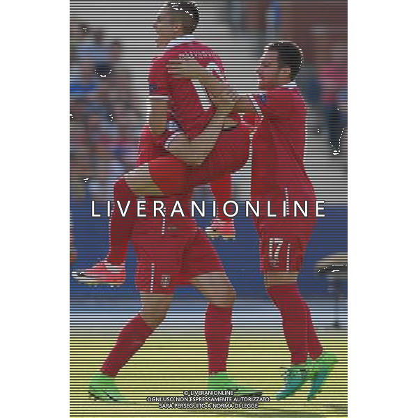 UEFA Campionato Europeo Under 21 Polonia 2017 Gruppo B Bydgoszcz (Polonia) - 20.06.2017 Serbia-Macedonia Nella Foto:mijat gacinovic esulta /Ph.Vitez-Ag. Aldo Liverani