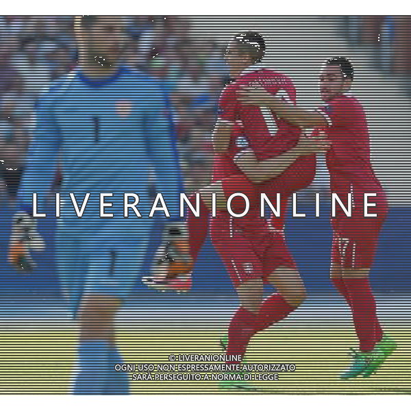 UEFA Campionato Europeo Under 21 Polonia 2017 Gruppo B Bydgoszcz (Polonia) - 20.06.2017 Serbia-Macedonia Nella Foto:mijat gacinovic esulta /Ph.Vitez-Ag. Aldo Liverani