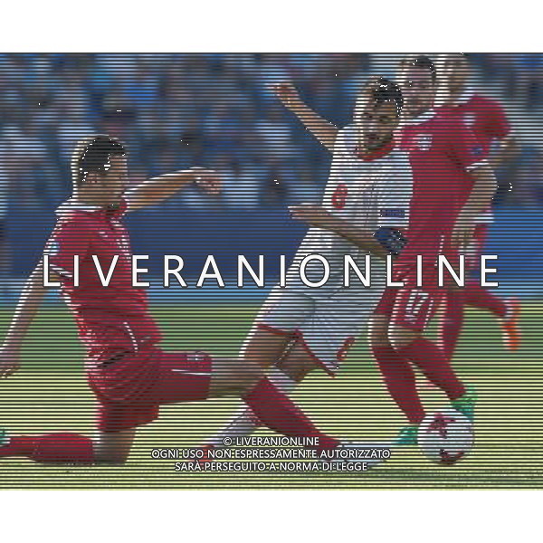 UEFA Campionato Europeo Under 21 Polonia 2017 Gruppo B Bydgoszcz (Polonia) - 20.06.2017 Serbia-Macedonia Nella Foto:boban nikolov - vukasin jovanovic /Ph.Vitez-Ag. Aldo Liverani