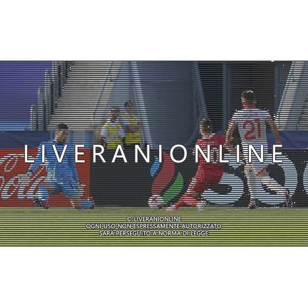 UEFA Campionato Europeo Under 21 Polonia 2017 Gruppo B Bydgoszcz (Polonia) - 20.06.2017 Serbia-Macedonia Nella Foto:occasione mijat gacinovic parata da igor aleksovski /Ph.Vitez-Ag. Aldo Liverani