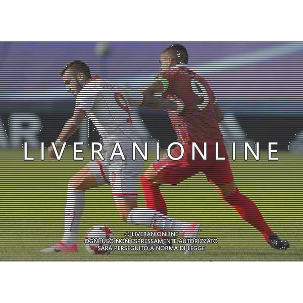 UEFA Campionato Europeo Under 21 Polonia 2017 Gruppo B Bydgoszcz (Polonia) - 20.06.2017 Serbia-Macedonia Nella Foto:Uros Djurdjevic - Marjan Radeski /Ph.Vitez-Ag. Aldo Liverani