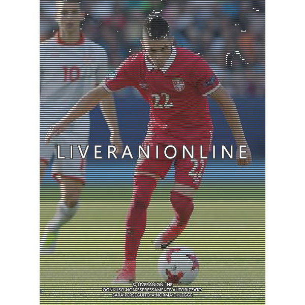 UEFA Campionato Europeo Under 21 Polonia 2017 Gruppo B Bydgoszcz (Polonia) - 20.06.2017 Serbia-Macedonia Nella Foto:Srdjan Plavsic /Ph.Vitez-Ag. Aldo Liverani