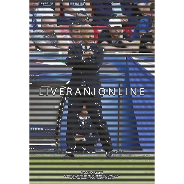 TYCHY STADION MIEJSKI 21.06.2017 MECZ MISTRZOSTW EUROPY UNDER 21 2017 PILKA NOZNA CZECHY (czerwone) - WLOCHY (biale) NZ Luigi Di Biagio trener Wlochow . FOT TOMASZ WANTULA / NEWSPIX.PL TYCHY 21.06.2017 FOOTBALL MEN\'S CHAMPIONSCHIP UNDER 21 POLAND 2017 CZECH REPUBLIC - ITALY TOMASZ WANTULA / NEWSPIX.PL --- Newspix.pl AG ALDO LIVERANI SAS ONLY ITALY *** Local Caption *** www.newspix.pl mail us: info@newspix.pl call us: 0048 022 23 22 222 --- Polish Picture Agency by Ringier Axel Springer Poland