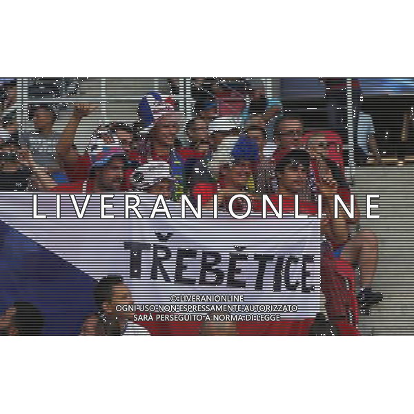 TYCHY STADION MIEJSKI 21.06.2017 MECZ MISTRZOSTW EUROPY UNDER 21 2017 PILKA NOZNA CZECHY (czerwone) - WLOCHY (biale) NZ kibic kibice Czech . FOT TOMASZ WANTULA / NEWSPIX.PL TYCHY 21.06.2017 FOOTBALL MEN\'S CHAMPIONSCHIP UNDER 21 POLAND 2017 CZECH REPUBLIC - ITALY TOMASZ WANTULA / NEWSPIX.PL --- Newspix.pl AG ALDO LIVERANI SAS ONLY ITALY *** Local Caption *** www.newspix.pl mail us: info@newspix.pl call us: 0048 022 23 22 222 --- Polish Picture Agency by Ringier Axel Springer Poland