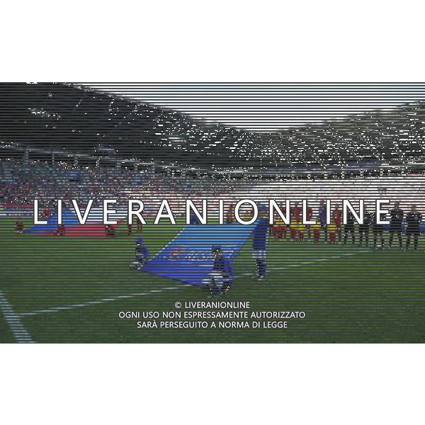 TYCHY STADION MIEJSKI 21.06.2017 MECZ MISTRZOSTW EUROPY UNDER 21 2017 PILKA NOZNA CZECHY (czerwone) - WLOCHY (biale) NZ hymn przed meczem reprezentacja Czech . FOT TOMASZ WANTULA / NEWSPIX.PL TYCHY 21.06.2017 FOOTBALL MEN\'S CHAMPIONSCHIP UNDER 21 POLAND 2017 CZECH REPUBLIC - ITALY TOMASZ WANTULA / NEWSPIX.PL --- Newspix.pl AG ALDO LIVERANI SAS ONLY ITALY