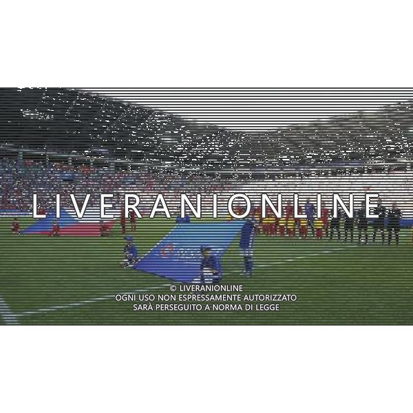 TYCHY STADION MIEJSKI 21.06.2017 MECZ MISTRZOSTW EUROPY UNDER 21 2017 PILKA NOZNA CZECHY (czerwone) - WLOCHY (biale) NZ hymn przed meczem reprezentacja Czech . FOT TOMASZ WANTULA / NEWSPIX.PL TYCHY 21.06.2017 FOOTBALL MEN\'S CHAMPIONSCHIP UNDER 21 POLAND 2017 CZECH REPUBLIC - ITALY TOMASZ WANTULA / NEWSPIX.PL --- Newspix.pl AG ALDO LIVERANI SAS ONLY ITALY