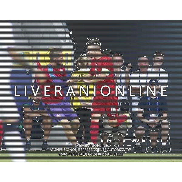 TYCHY STADION MIEJSKI 21.06.2017 MECZ MISTRZOSTW EUROPY UNDER 21 2017 PILKA NOZNA CZECHY (czerwone) - WLOCHY (biale) NZ Michal Travnik gol bramka radosc 1:0 . FOT TOMASZ WANTULA / NEWSPIX.PL TYCHY 21.06.2017 FOOTBALL MEN\'S CHAMPIONSCHIP UNDER 21 POLAND 2017 CZECH REPUBLIC - ITALY TOMASZ WANTULA / NEWSPIX.PL --- Newspix.pl AG ALDO LIVERANI SAS ONLY ITALY *** Local Caption *** www.newspix.pl mail us: info@newspix.pl call us: 0048 022 23 22 222 --- Polish Picture Agency by Ringier Axel Springer Poland