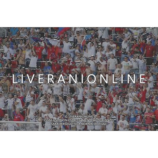 TYCHY STADION MIEJSKI 21.06.2017 MECZ MISTRZOSTW EUROPY UNDER 21 2017 PILKA NOZNA CZECHY (czerwone) - WLOCHY (biale) NZ kibic kibice Czech radosc . FOT TOMASZ WANTULA / NEWSPIX.PL TYCHY 21.06.2017 FOOTBALL MEN\'S CHAMPIONSCHIP UNDER 21 POLAND 2017 CZECH REPUBLIC - ITALY TOMASZ WANTULA / NEWSPIX.PL --- Newspix.pl AG ALDO LIVERANI SAS ONLY ITALY *** Local Caption *** www.newspix.pl mail us: info@newspix.pl call us: 0048 022 23 22 222 --- Polish Picture Agency by Ringier Axel Springer Poland