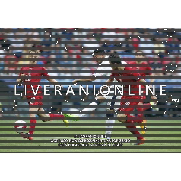 TYCHY STADION MIEJSKI 21.06.2017 MECZ MISTRZOSTW EUROPY UNDER 21 2017 PILKA NOZNA CZECHY (czerwone) - WLOCHY (biale) NZ Martin Hasek , Andrea Patagna , Milan Havel . FOT TOMASZ WANTULA / NEWSPIX.PL TYCHY 21.06.2017 FOOTBALL MEN\'S CHAMPIONSCHIP UNDER 21 POLAND 2017 CZECH REPUBLIC - ITALY TOMASZ WANTULA / NEWSPIX.PL --- Newspix.pl AG ALDO LIVERANI SAS ONLY ITALY *** Local Caption *** www.newspix.pl mail us: info@newspix.pl call us: 0048 022 23 22 222 --- Polish Picture Agency by Ringier Axel Springer Poland