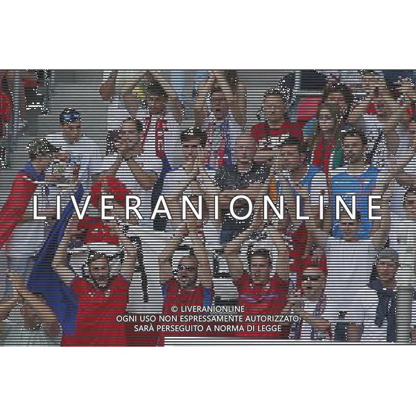 TYCHY STADION MIEJSKI 21.06.2017 MECZ MISTRZOSTW EUROPY UNDER 21 2017 PILKA NOZNA CZECHY (czerwone) - WLOCHY (biale) NZ kibic kibice Czech . FOT TOMASZ WANTULA / NEWSPIX.PL TYCHY 21.06.2017 FOOTBALL MEN\'S CHAMPIONSCHIP UNDER 21 POLAND 2017 CZECH REPUBLIC - ITALY TOMASZ WANTULA / NEWSPIX.PL --- Newspix.pl AG ALDO LIVERANI SAS ONLY ITALY *** Local Caption *** www.newspix.pl mail us: info@newspix.pl call us: 0048 022 23 22 222 --- Polish Picture Agency by Ringier Axel Springer Poland