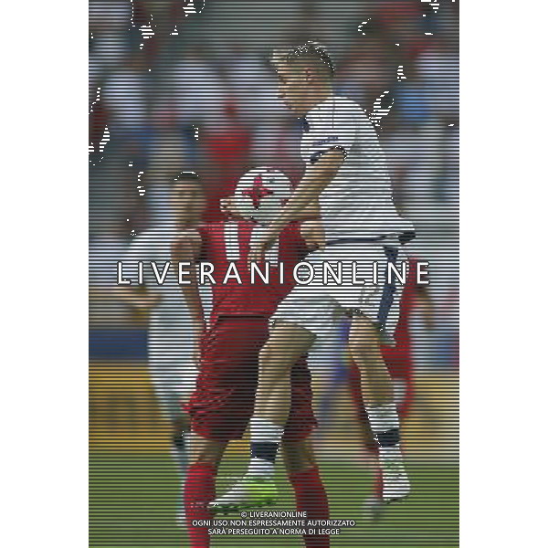 TYCHY STADION MIEJSKI 21.06.2017 MECZ MISTRZOSTW EUROPY UNDER 21 2017 PILKA NOZNA CZECHY (czerwone) - WLOCHY (biale) NZ Patrik Schick , Andrea Conti . FOT TOMASZ WANTULA / NEWSPIX.PL TYCHY 21.06.2017 FOOTBALL MEN\'S CHAMPIONSCHIP UNDER 21 POLAND 2017 CZECH REPUBLIC - ITALY TOMASZ WANTULA / NEWSPIX.PL --- Newspix.pl AG ALDO LIVERANI SAS ONLY ITALY *** Local Caption *** www.newspix.pl mail us: info@newspix.pl call us: 0048 022 23 22 222 --- Polish Picture Agency by Ringier Axel Springer Poland