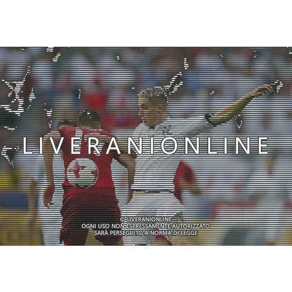 TYCHY STADION MIEJSKI 21.06.2017 MECZ MISTRZOSTW EUROPY UNDER 21 2017 PILKA NOZNA CZECHY (czerwone) - WLOCHY (biale) NZ Patrik Schick , Andrea Conti . FOT TOMASZ WANTULA / NEWSPIX.PL TYCHY 21.06.2017 FOOTBALL MEN\'S CHAMPIONSCHIP UNDER 21 POLAND 2017 CZECH REPUBLIC - ITALY TOMASZ WANTULA / NEWSPIX.PL --- Newspix.pl AG ALDO LIVERANI SAS ONLY ITALY *** Local Caption *** www.newspix.pl mail us: info@newspix.pl call us: 0048 022 23 22 222 --- Polish Picture Agency by Ringier Axel Springer Poland