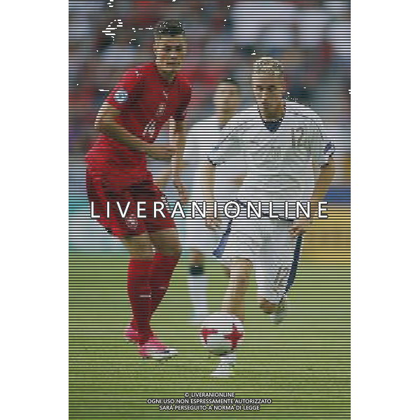 TYCHY STADION MIEJSKI 21.06.2017 MECZ MISTRZOSTW EUROPY UNDER 21 2017 PILKA NOZNA CZECHY (czerwone) - WLOCHY (biale) NZ Patrik Schick , Andrea Conti . FOT TOMASZ WANTULA / NEWSPIX.PL TYCHY 21.06.2017 FOOTBALL MEN\'S CHAMPIONSCHIP UNDER 21 POLAND 2017 CZECH REPUBLIC - ITALY TOMASZ WANTULA / NEWSPIX.PL --- Newspix.pl AG ALDO LIVERANI SAS ONLY ITALY *** Local Caption *** www.newspix.pl mail us: info@newspix.pl call us: 0048 022 23 22 222 --- Polish Picture Agency by Ringier Axel Springer Poland