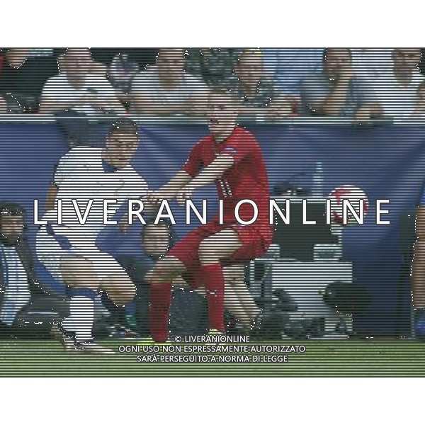 TYCHY STADION MIEJSKI 21.06.2017 MECZ MISTRZOSTW EUROPY UNDER 21 2017 PILKA NOZNA CZECHY (czerwone) - WLOCHY (biale) NZ Davide Calabria , Jakub Jankto . FOT TOMASZ WANTULA / NEWSPIX.PL TYCHY 21.06.2017 FOOTBALL MEN\'S CHAMPIONSCHIP UNDER 21 POLAND 2017 CZECH REPUBLIC - ITALY TOMASZ WANTULA / NEWSPIX.PL --- Newspix.pl AG ALDO LIVERANI SAS ONLY ITALY *** Local Caption *** www.newspix.pl mail us: info@newspix.pl call us: 0048 022 23 22 222 --- Polish Picture Agency by Ringier Axel Springer Poland