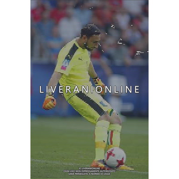 TYCHY STADION MIEJSKI 21.06.2017 MECZ MISTRZOSTW EUROPY UNDER 21 2017 PILKA NOZNA CZECHY (czerwone) - WLOCHY (biale) NZ Gianluigi Donnarumma . FOT TOMASZ WANTULA / NEWSPIX.PL TYCHY 21.06.2017 FOOTBALL MEN\'S CHAMPIONSCHIP UNDER 21 POLAND 2017 CZECH REPUBLIC - ITALY TOMASZ WANTULA / NEWSPIX.PL --- Newspix.pl AG ALDO LIVERANI SAS ONLY ITALY *** Local Caption *** www.newspix.pl mail us: info@newspix.pl call us: 0048 022 23 22 222 --- Polish Picture Agency by Ringier Axel Springer Poland