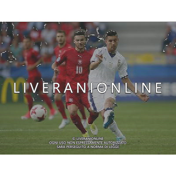 TYCHY STADION MIEJSKI 21.06.2017 MECZ MISTRZOSTW EUROPY UNDER 21 2017 PILKA NOZNA CZECHY (czerwone) - WLOCHY (biale) NZ Michal Travnik , Lorenzo Pellegrini . FOT TOMASZ WANTULA / NEWSPIX.PL TYCHY 21.06.2017 FOOTBALL MEN\'S CHAMPIONSCHIP UNDER 21 POLAND 2017 CZECH REPUBLIC - ITALY TOMASZ WANTULA / NEWSPIX.PL --- Newspix.pl AG ALDO LIVERANI SAS ONLY ITALY *** Local Caption *** www.newspix.pl mail us: info@newspix.pl call us: 0048 022 23 22 222 --- Polish Picture Agency by Ringier Axel Springer Poland
