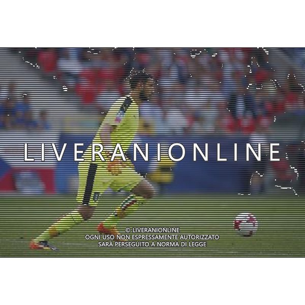 TYCHY STADION MIEJSKI 21.06.2017 MECZ MISTRZOSTW EUROPY UNDER 21 2017 PILKA NOZNA CZECHY (czerwone) - WLOCHY (biale) NZ Gianluigi Donnarumma . FOT TOMASZ WANTULA / NEWSPIX.PL TYCHY 21.06.2017 FOOTBALL MEN\'S CHAMPIONSCHIP UNDER 21 POLAND 2017 CZECH REPUBLIC - ITALY TOMASZ WANTULA / NEWSPIX.PL --- Newspix.pl AG ALDO LIVERANI SAS ONLY ITALY *** Local Caption *** www.newspix.pl mail us: info@newspix.pl call us: 0048 022 23 22 222 --- Polish Picture Agency by Ringier Axel Springer Poland