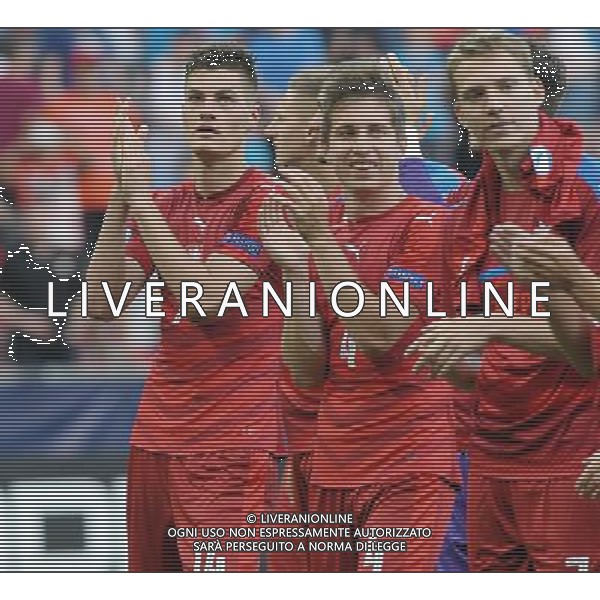 UEFA Campionato Europeo Under 21 Polonia 2017 Gruppo C Tychy (Polonia) - 21.06.2017 Repubblica Ceca-Italia Nella Foto:schick esultanza a fine gara /Ph.Vitez-Ag. Aldo Liverani