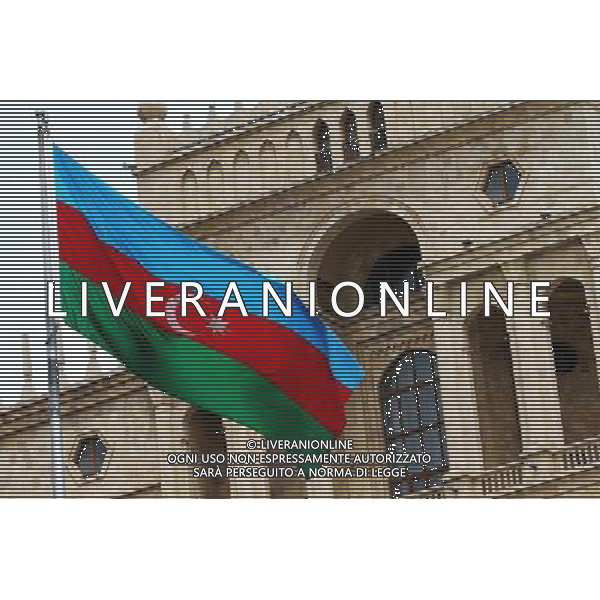 Azerbaijan flag. 22.06.2017. Formula 1 World Championship, Rd 8, Azerbaijan Grand Prix, Baku Street Circuit, Azerbaijan, Preparation Day. AG ALDO LIVERANI SAS ONLY ITALY